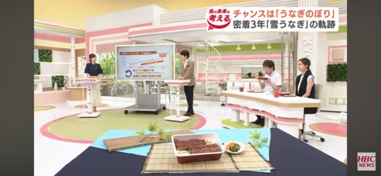 代表・高橋奈美が出演したHBC『今日ドキッ！』の放送シーン